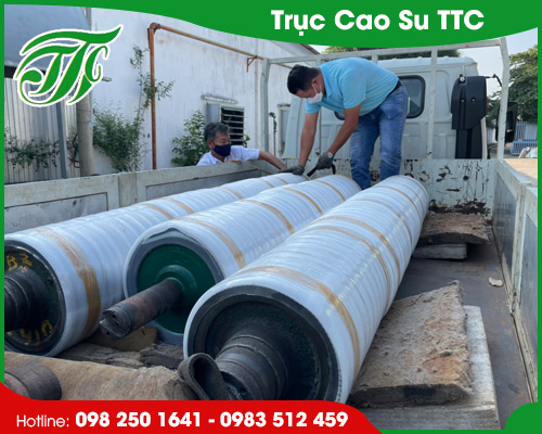 Trục cao su ngành vải sợi - dệt nhuộm
